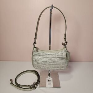 NWT Coach CW322 Teri Mini Crossbody Bag Silver Crystal